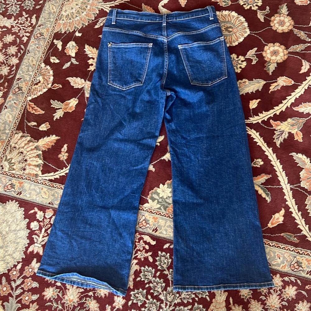 The GREAT. Women’s the rider cropped wide leg jeans size 28 USA - Picture 5 of 5